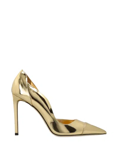 Jimmy Choo Brigitte Pointed-toe Pumps In Gold