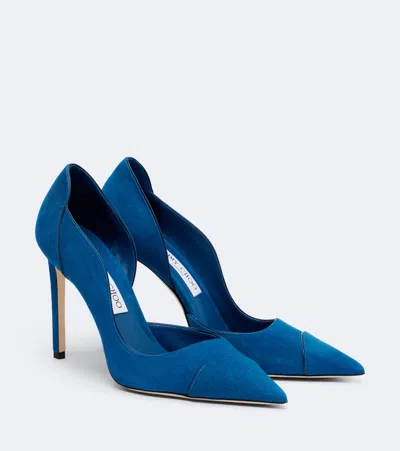 Jimmy Choo Brigitte Suede Pumps In Black