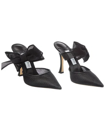 Jimmy Choo Brook 100 Mesh & Leather Pump (authentic Pre-loved)