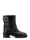 Jimmy Choo Women Brooklyn Ab 50 Leather Boots With Adjustable Strap