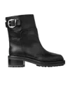 Jimmy Choo 'brooklyn' Black Ankle Boots With Buckle