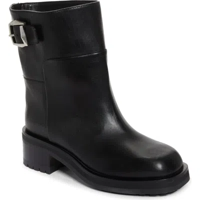Jimmy Choo Brooklyn Ab 50 Leather Boots With Adjustable Strap In Black