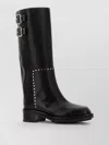 Jimmy Choo Brooklyn Block Heel Buckle Chunky Sole Boots In Black