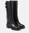Jimmy Choo Brooklyn 50 Leather Knee-high Boots In Black