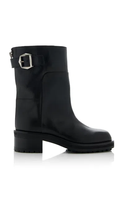 JIMMY CHOO BROOKLYN LEATHER BOOTS