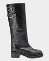Jimmy Choo Brooklyn 50 Leather Knee-high Boots In Black