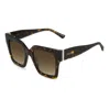Jimmy Choo Brown Acetate Sunglasses In Black