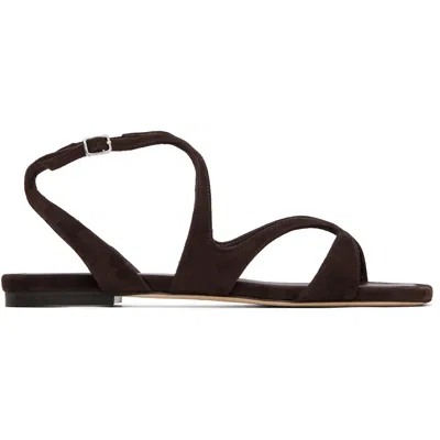 JIMMY CHOO BROWN AYLA FLATS
