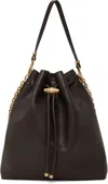 Jimmy Choo Brown Cinch Bucket Chain Bag In Multi