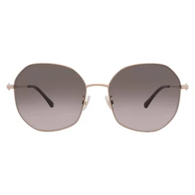 Jimmy Choo Brown Gradient Butterfly Ladies Sunglasses Astra/f/sk 0000/ha 58 In Gold