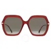 Jimmy Choo Brown Gradient Butterfly Ladies Sunglasses Esther/s 0lhf/ha 57 In Brown / Burgundy