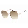 Jimmy Choo Brown Gradient Butterfly Ladies Sunglasses Reye/s 0ddb/ha 59 In Brown / Copper / Gold