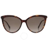 Jimmy Choo Brown Gradient Cat Eye Ladies Sunglasses Belinda/s 0086/ha 56 In Brown