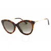 Jimmy Choo Brown Gradient Cat Eye Ladies Sunglasses Vic/f/sk 0086/ha 64 In Brown