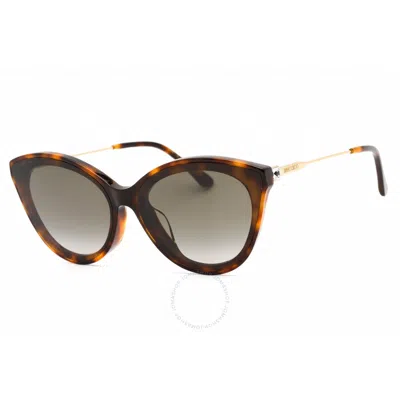 Jimmy Choo Brown Gradient Cat Eye Ladies Sunglasses Vic/f/sk 0086/ha 64