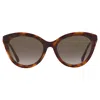 Jimmy Choo Brown Gradient Cat Eye Ladies Sunglasses Vic/f/sk 0086/ha 64 In Brown