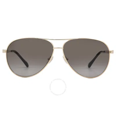 Jimmy Choo Brown Gradient Pilot Ladies Sunglasses Jimena/s 006j/ha 60 In Brown / Gold
