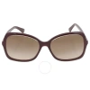 Jimmy Choo Brown Gradient Square Ladies Sunglasses Bett/s 0lhf/ha 56 In Brown