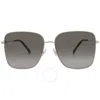 Jimmy Choo Brown Gradient Square Ladies Sunglasses Hester/s 006j/ha 59 In Brown/gold Tone