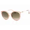 Jimmy Choo Brown Gradient Teacup Ladies Sunglasses Sussie/g/sk 0fwm/ha 56 In Brown / Nude