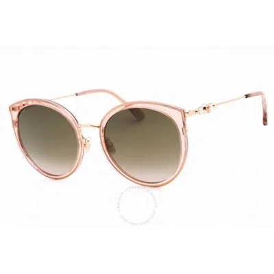 Jimmy Choo Brown Gradient Teacup Ladies Sunglasses Sussie/g/sk 0fwm/ha 56 In Brown / Nude