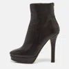 Jimmy Choo Brown Leather Pointed Toe Ankle Length Boots In Brown