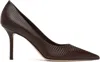 Jimmy Choo Brown Love 85 Heels In Coffee