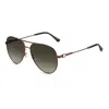 Jimmy Choo Brown Metal Sunglasses In Black
