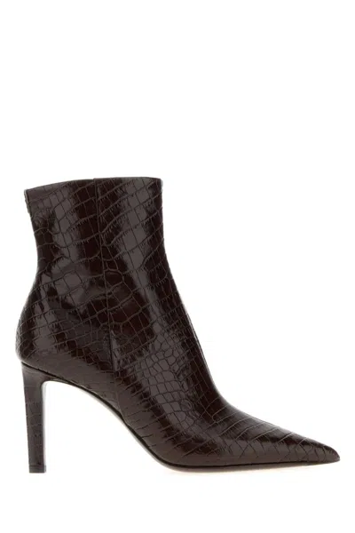 JIMMY CHOO BROWN POINTED TOE BOOTS