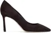 Jimmy Choo Brown Romy 85 Heels In Coffee