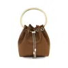 Jimmy Choo Brown Silk Shoulder Bag In Brown