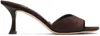 Jimmy Choo 70mm Skye Suede Heeled Sandals In Brown