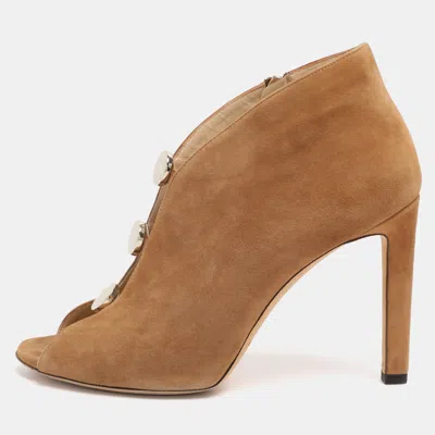 Jimmy Choo Brown Suede Lorna Booties