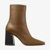 Jimmy Choo Bryelle 85 Leather Ankle Boots In Brown