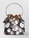 Jimmy Choo Bucket Bag With Metal Handle And Sequin Embellishments