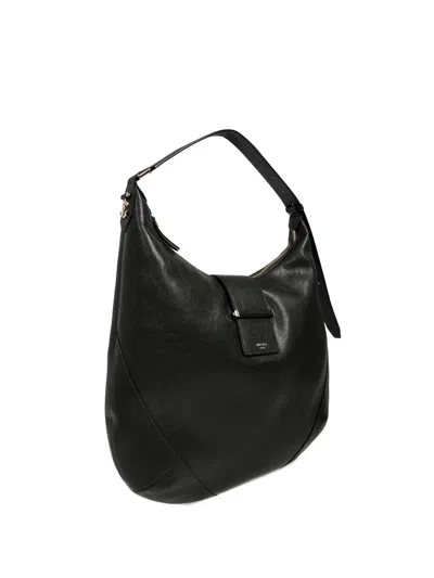 Jimmy Choo Buckle Bar Hobo Bag In Black