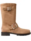 Jimmy Choo Buckle Biker Boot In Neutral