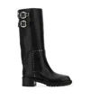 Jimmy Choo Buckle-decorated Knee-high Boots In Multi