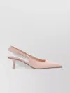 Jimmy Choo Buckle Detail Kitten Heel Patent Leather Pumps In Pink