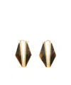Jimmy Choo Buckle Earrings In Golden