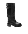 Jimmy Choo Brooklyn 50 Leather Knee-high Boots In Black