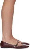 Jimmy Choo Burgundy Diamond Tilda Ballerina Flats In Garnet