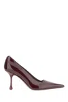 Jimmy Choo Ixia Pointed Toe Suede Pumps In Brown