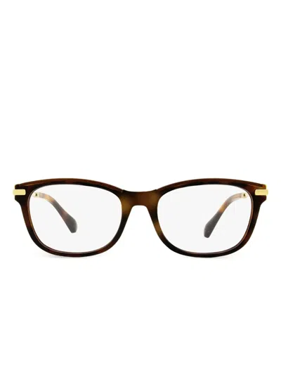 Jimmy Choo Butterfly-frame Glasses In Braun
