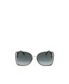 Jimmy Choo Butterfly Sunglasses In Gray