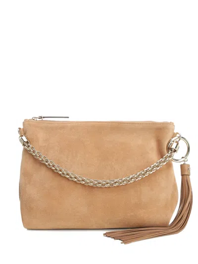 Jimmy Choo Callie Clutch Bag In Brown