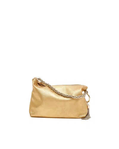 Pre-owned Jimmy Choo Callie Clutch Bag In Gold