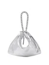 Jimmy Choo Callie Mea Shoulder Bag In Silver