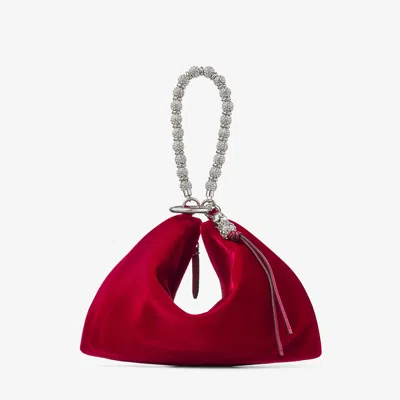 Jimmy Choo Callie In Ruby Red/silver