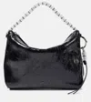 Jimmy Choo Callie Small Leather Shoulder Bag In Black